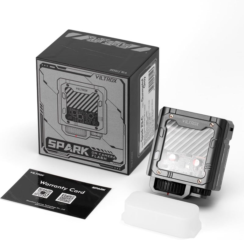 VILTROX TTL Flash for Canon, 26W/s 1800mAh On Camera Flash for Canon, Rechargeable Small Flashlight for Camera, GN16 Mini Flash, 1s Recycle Time, with Softbox (Spark Z3-C, Gray) - Image 5